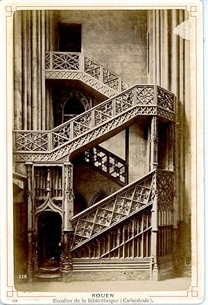 N.D., France, Rouen, Escalier de la Bibliothèque (Cathédrale)