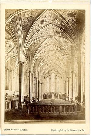 Stereoscopic Co., Cabinet Views of London. The Temple Church, Interior