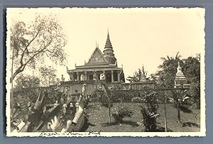 Indochine, Cambodge, Phnom Penh, Pagode du Phnom