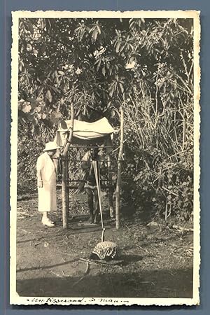 Côte d'Iivoire, Man, Un tisserand à Man