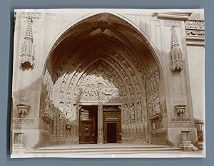 Suisse, Fribourg, Porche de la Cathédrale