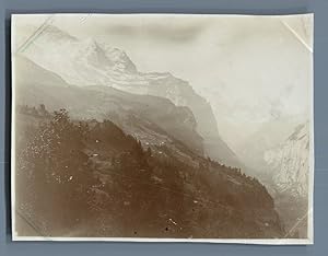 Suisse, Interlaken, Vue générale de la Jungfrau