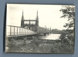 France, Strasbourg, Pont du chemin de fer sur le Rhin (Kehl)