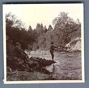 UK, Scotland, Fisherman at the Shin River