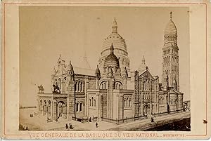 Paris, Vue générale de la Basilique du Voeu National - Montmartre