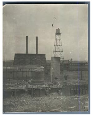 France, Pas-de-Calais, Usines. Cheminée abattue