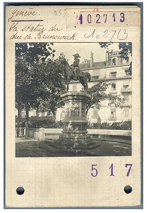 G.W., Suisse, Genève, Statue du Duc de Brunswick