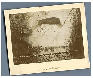 Suisse, Lucerne, Monument du Lion