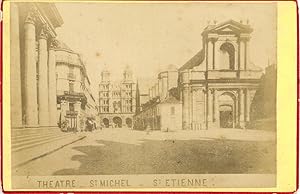 Seller image for J. Chapuis, France, Dijon, Thtre St. Michel et l'Eglise St. Etienne for sale by photovintagefrance