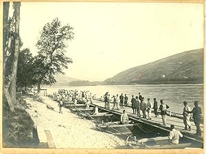 France, Construction d'un Pont sur barques par le 6e régiment du génie