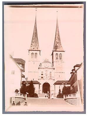 Suisse, Schweiz, Lucerne, Luzern, Eglise Saint Léger, Hofkirche