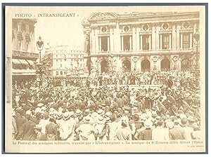 France, Paris, Festival des musiques militaires organisé par L'Intransigeant