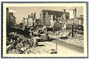 France, Saumur détruit par les bombardements du Juin 1944