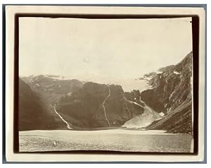 Norvège, Vue d'un fjord et glacier