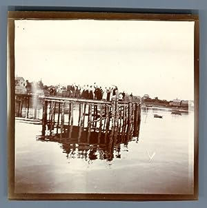 Canada, Acadia, Groupe sur la jetée