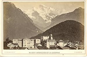 F. Charnaux, Suisse, Interlaken, Interlaken et la Jungfrau