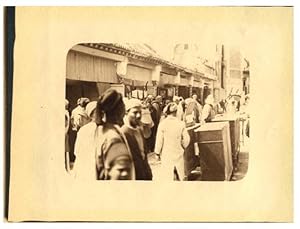 Tunisie, Scène de la vie des gens de Tunisie . Au marché