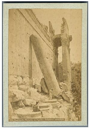 Liban, Balbeck (     ), Temple de Jupiter, colonne penchée