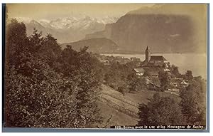 Schweiz, Brienz avec le Lac et les Montagnes de Susten