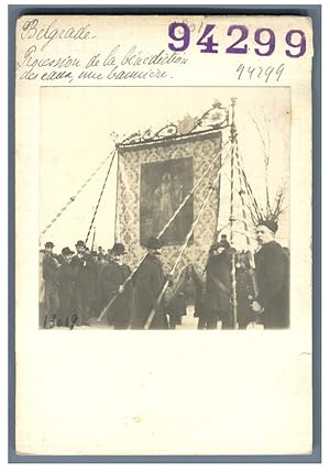 Serbia, Belgrade, Procession for blessing the waters