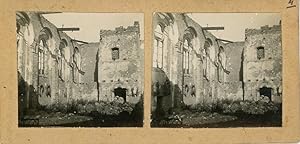 STEREO, France, Ancerviller, Intérieur de l'Eglise en ruine