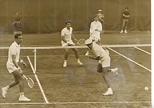 Tennis: Double France-Afrique du Sud à Roland Garros, 1965