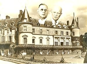 Entretiens De Gaulle Einsenhower au château de Rambouillet