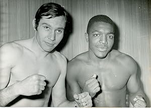 Boxe, Jean-Claude Bouttier (France) et Juarez De Lima (Brésil)