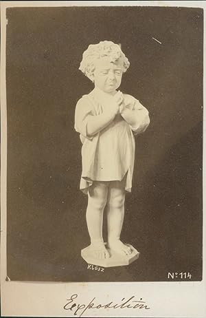 Klösz, György, Photographe Hongrois, 1844-1913, Sculpture Enfant N°114