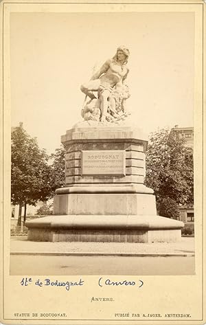 Belgique, Anvers, Statue de Boduognat