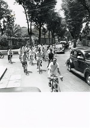 Vietman, Saigon, Cycliste rue Pellerin