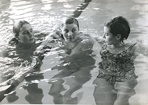 Natation, Karen Muir, Claude Mandonnaud et Danielle Dorléans