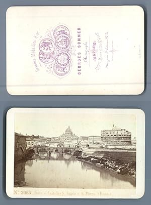 Georges Sommer, Italie, Rome, Ponte e Castel S. Angelo e S. Pietro