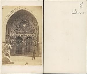 Suisse, Berne, Porte de cathédrale