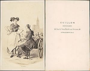 Guillon, Strasbourg, costumes alsaciens d'après dessin