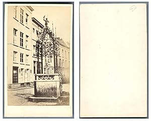 Belgique, Anvers, Le puits Quinten Matsys, circa 1880