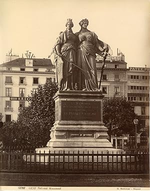 Sommer. Suisse, Genève, monument national