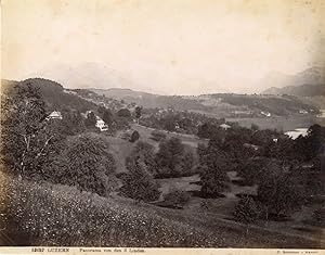 Sommer. Suisse, Luzern, panorama von den Linden