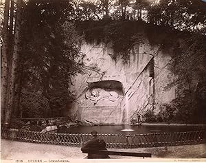 Sommer. Suisse, Luzern, Löwendenkmal