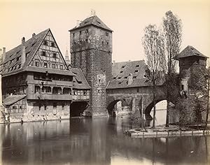 Allemagne, Nuremberg, Henkerthurm mit Weinstadel