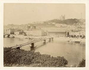 ND. France, Lyon, Le Palais de Justice et le Côteau de Fourvière