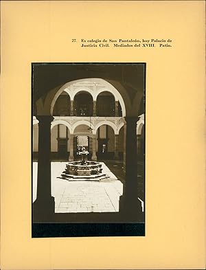 Enrique Cervantes, Mexico, Ex Colegio de San Pantaleon, hoy Palacio de Justicia Civil