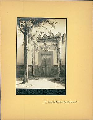 Enrique Cervantes, Mexico, Casa del Faldon. Puerta lateral