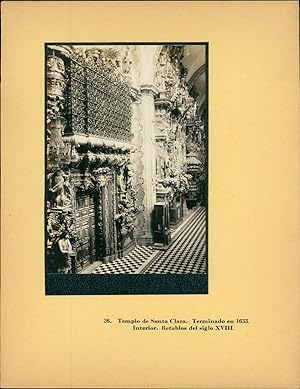Enrique Cervantes, Mexico, Templo de Santa Clara. Interior