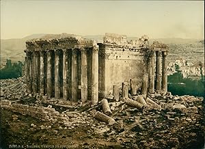 Balbek. Temple de Jupiter. Extérieur.