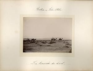 Algérie, Route de Biskra à Sidi Okba. La traversée du désert, ca. 1900