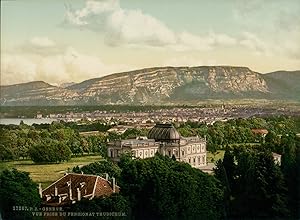 Lac Léman. Genève. Vue générale, prise du pensionnat Thudichum.