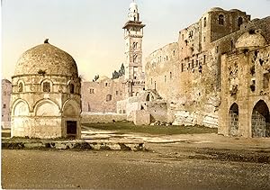 Jérusalem. Assises de la Tour Antonia sur la plate-forme du temple.