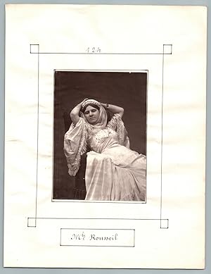 France, Paris, Théâtre, Mlle Rosélia Rousseil, artiste dramatique française