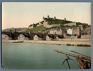 Würzburg. Festung mit alter Brücke.